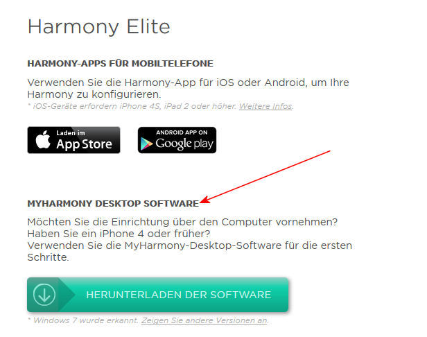 Myharmony Download Button