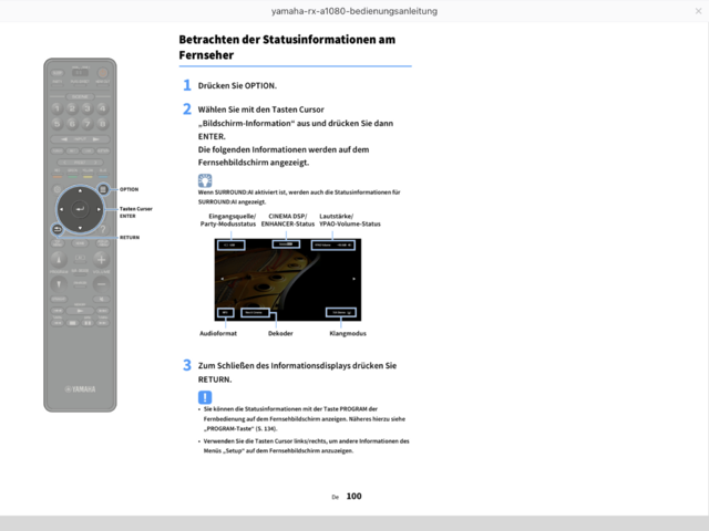 Statusinformationen