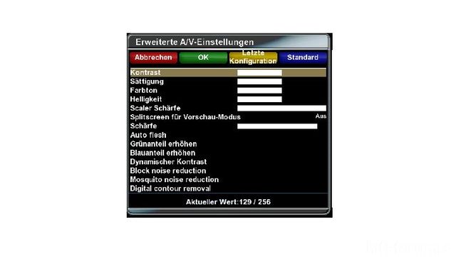 Erweiterte AV-Einstellungen