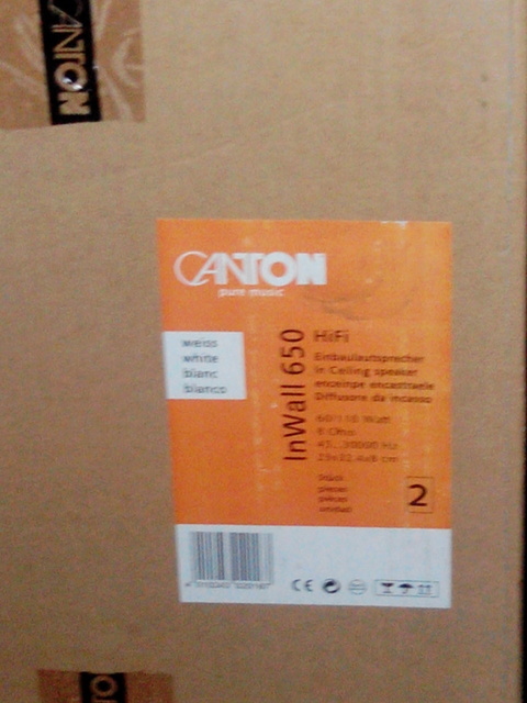 Canton In Wall 650 .. Nagelneu Und Originalverpackt !!