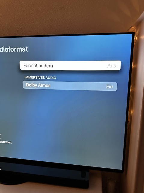 Apple TV Einstellung TON