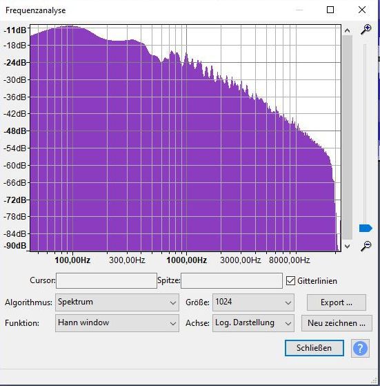 10 Spektrum Analyse SX-626