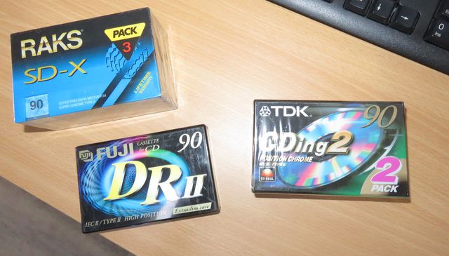 RAKS SD-X, Fuji DR II, TDK CDing2 