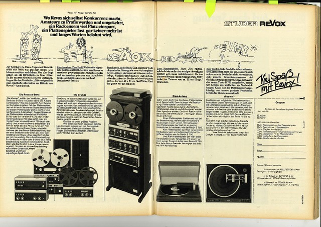 Revox Werbung 1978