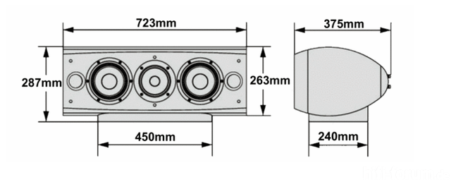 Pioneer S 8EX Abmessungen