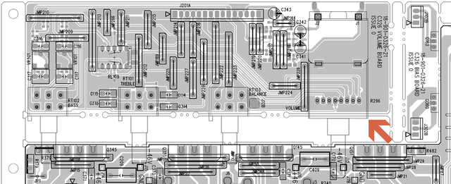 NAD C 326BEE Volume Control Board