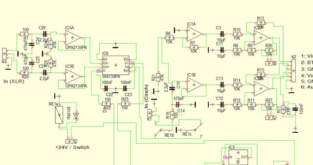 Schaltung fr den inverting buffer