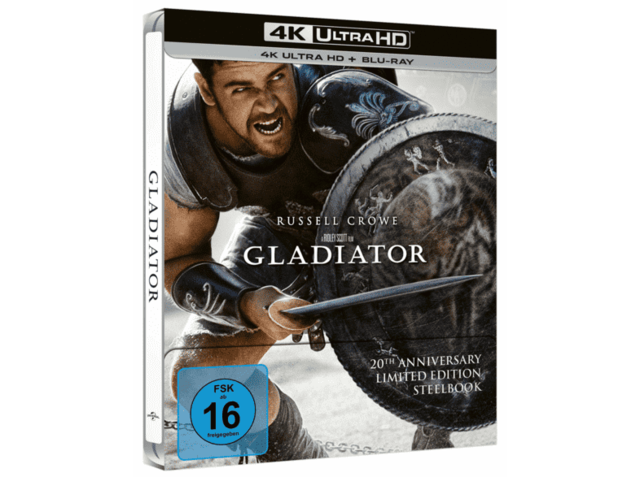 Gladiator (exklusives SteelBook®)   (4K Ultra HD Blu Ray   Blu Ray)