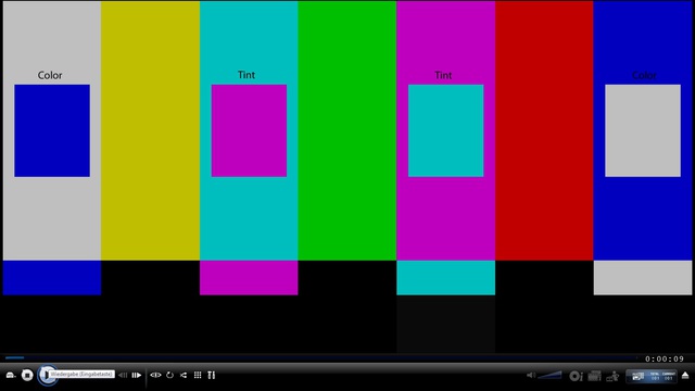 Testbild Flashing Color Bars