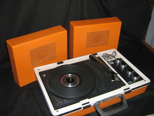 Plattenspieler Wifona Ks192 Orange 70er Jahre  57
