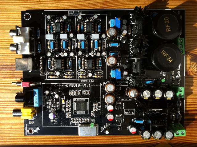 Weiliang ES9018 V1.1 Board_Topview