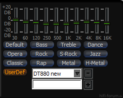 EQ-Kurve beim DT880