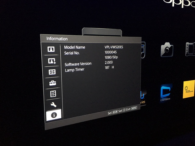 VPL-VW520ES Firmware 2.003