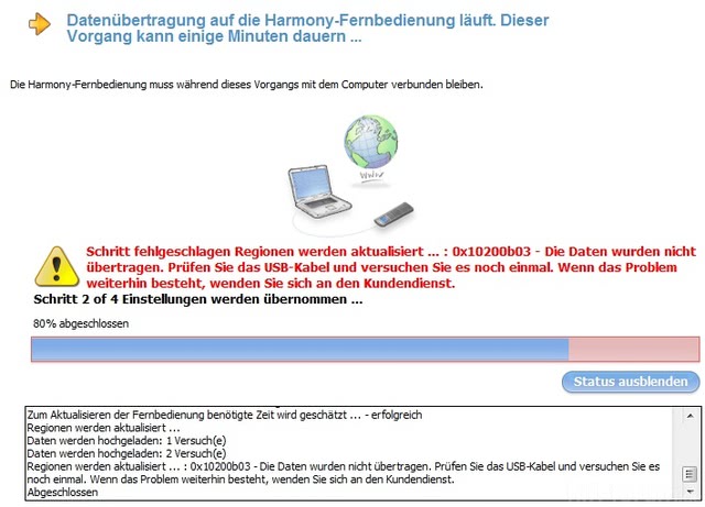 Harmony Fernbedienung Aktualisieren