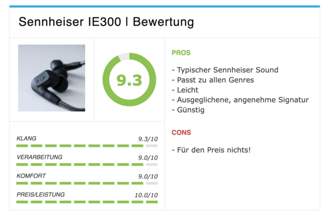 Sennheiser IE200 im Kopfbox Testbericht