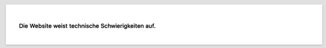 WordPress Fehler