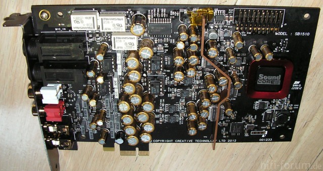 Sound Blaster ZxR Platine