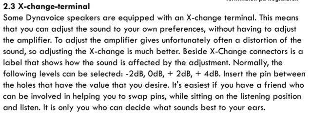 Quelle: Dynavoice User Guide For Loudspeakers