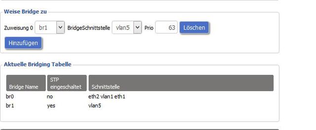 Bridge Zuweisung Und Bridge Tap
