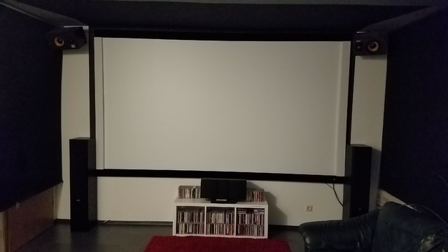 Ansicht Leinwand mit Raumlicht