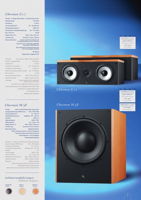 Acoustic Research Chronos Katalog