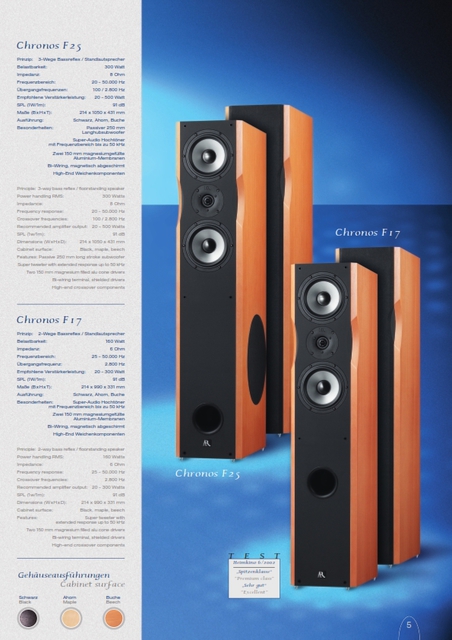 Acoustic Research Chronos Katalog