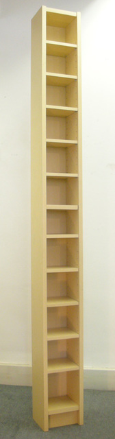 Hi Fi 2009 Hand Made Fabricated Replica Of Ikea Benno CD Tower Sunglow Birch Formica Chipboard Fabri