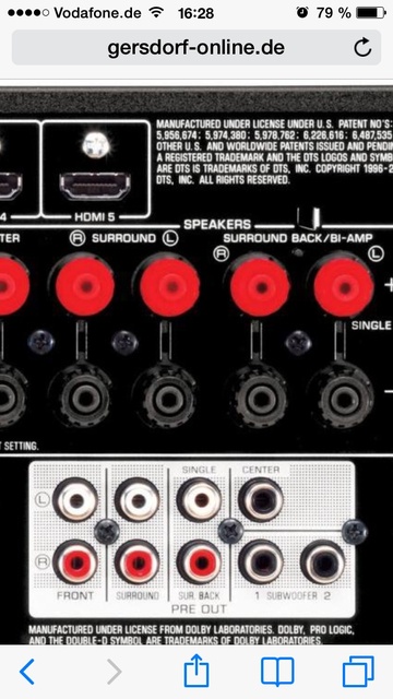 Diverse Andere Pre Out Receiver Mit Doppelbelegung
