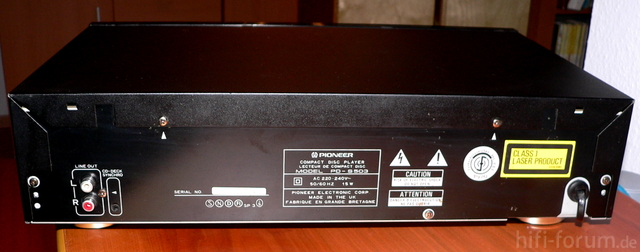 Pioneer PD S 503 Rückseite