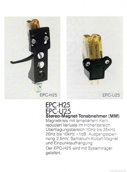 Technics Epc H25 Epc U25 Cartridge