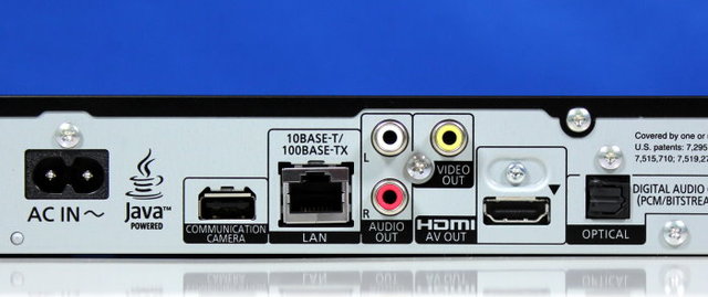 BluRay-Player Rückseite
