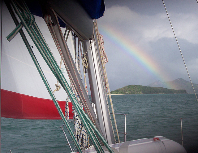 segeln regenbogen