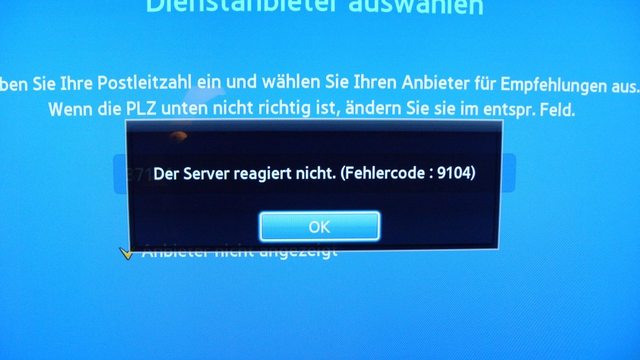 Server Fehler 9104 Bei Samsung