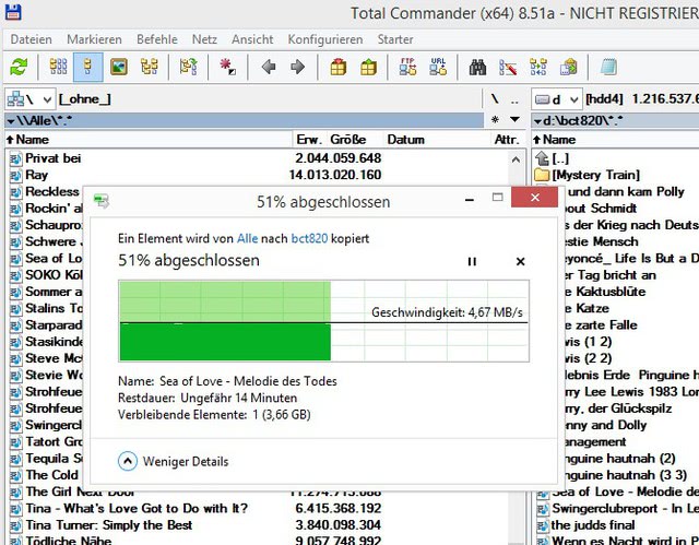Totalcommander Kopiert Filme Vom BCT Zum PC