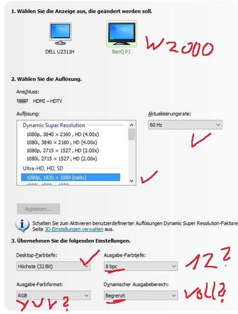 am PC nvidia einstellungen fr w2000