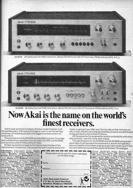 Akai+AA8030,+AA8080+1974