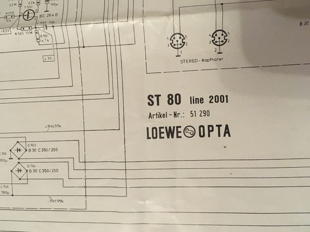 Manual & Schaltplan Loewe Opta ST 80 & Konzertbox LO 55