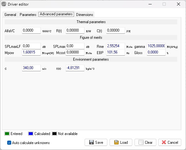 Parameterseite 2 SP-60W