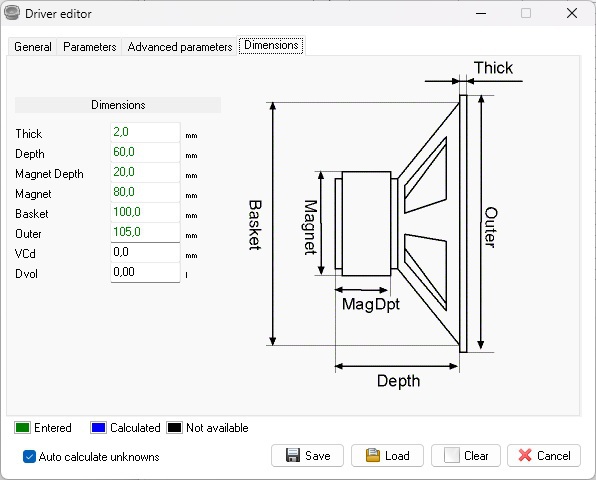 Parameterseite 3 SP-60W