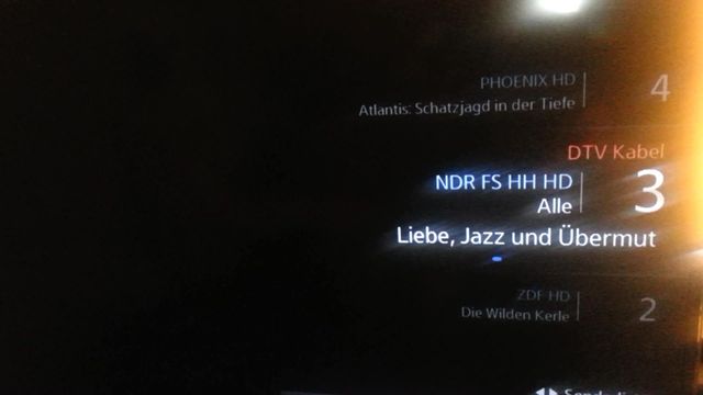 EPG-Info Beim Umschalten