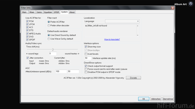 Ac3filter Settings 2