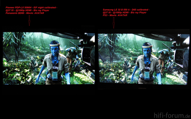 Samsung LE 32 B 550 A Vs. Pioneer Kuro LX 5090H