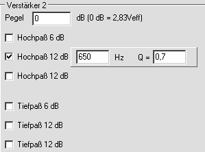 Weiche Alto IIIg Aktiv Amp 2 Nur Hochpass