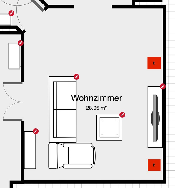 Grundriss Wohnzimmer