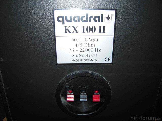 Quadral KX 100 II Back