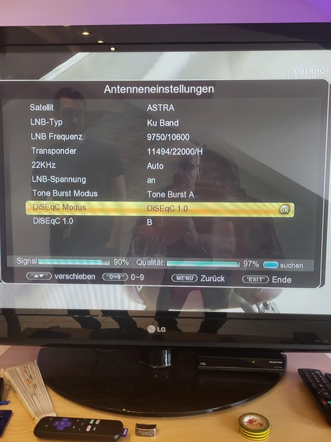 Alte Einstellungen Astra