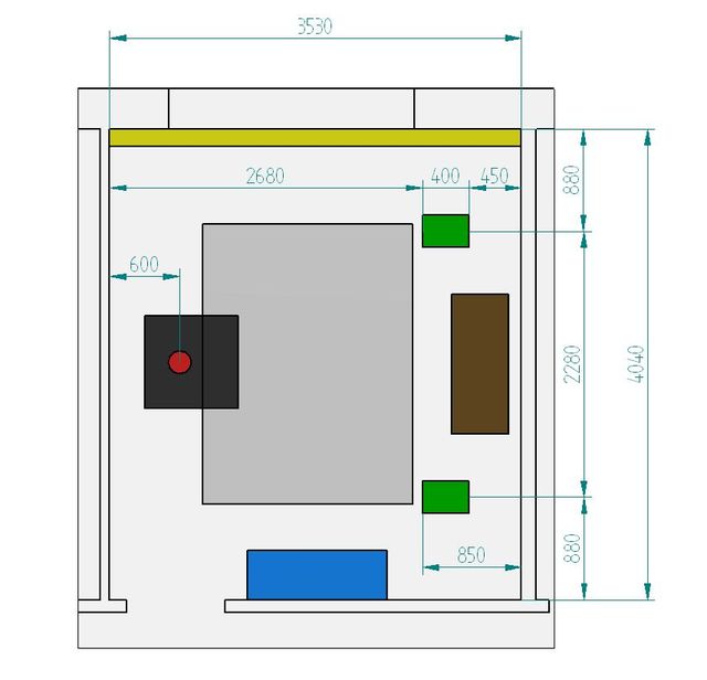 Grundriss Musikzimmer