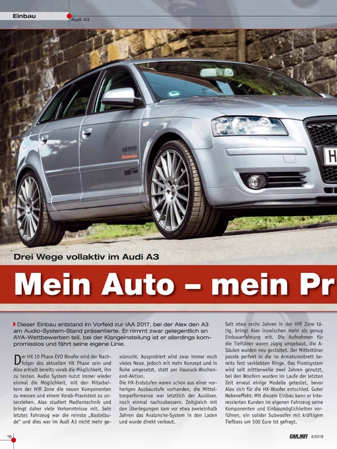 Audi A3 8p Bericht Car&Hifi