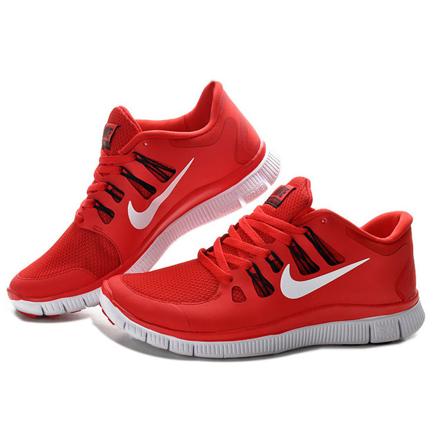 Mens Nike Free 5 0 V2 Red White 2 LRG