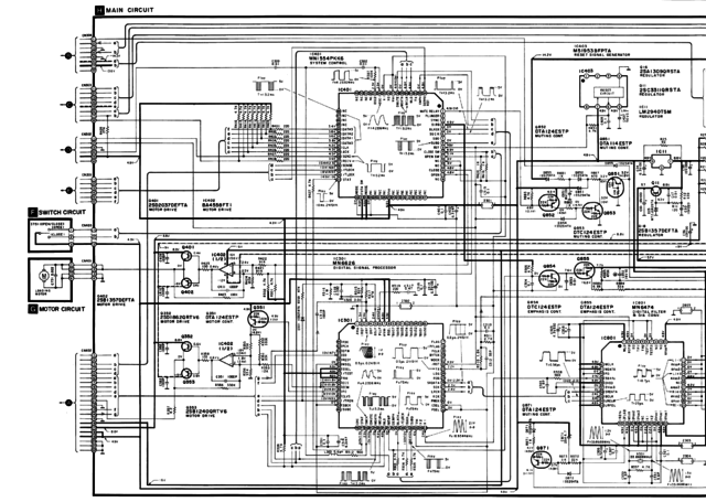 Technics PS-SL 700 Schaltplan Digitalteil